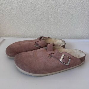Birkenstock Boston Shearling Pink Clay